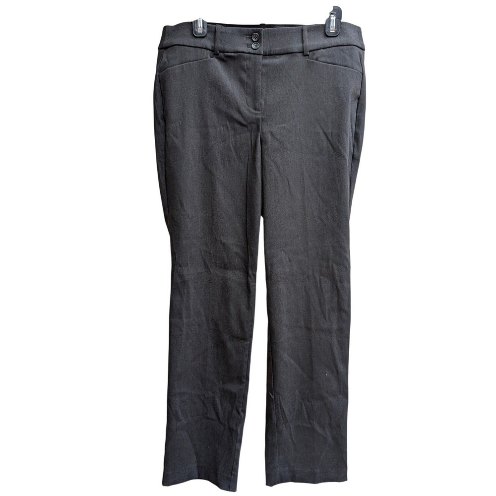 Lane Bryant Madison Straight Leg Dress Pants 14 Short Stretch Gray Office Career
